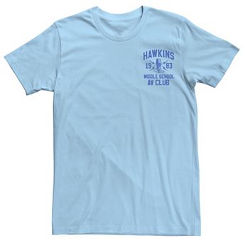 Men's Netflix Stranger Things Hawkins Middle School AV Club 1983 Tee