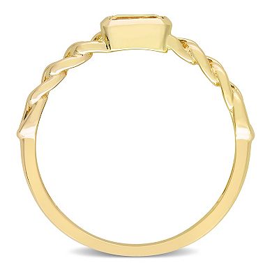 Stella Grace 10k Gold Citrine Link Ring