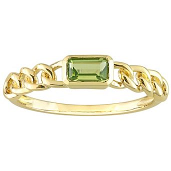 Stella Grace 10k Gold Peridot Link Ring