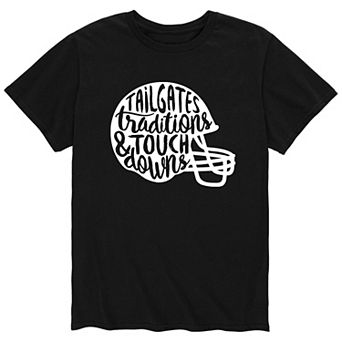 Men's Tailgates Touchdowns Helmets Tee