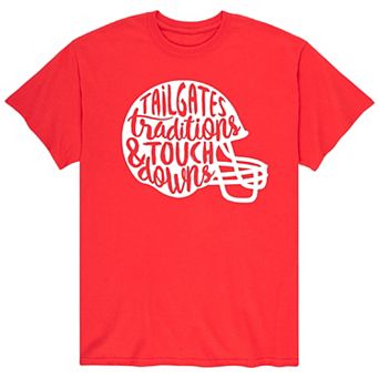 Men's Tailgates Touchdowns Helmets Tee