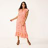 Women's Sonoma Goods For Life® x Lauren Lane Short Flutter Sleeve Peasant Top