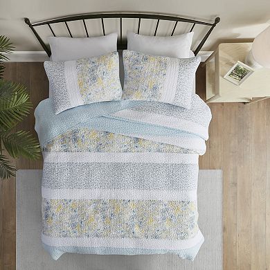 Madison Park Ava Reversible Cotton Coverlet Set with Shams