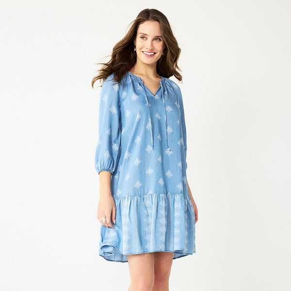 Women's Sonoma Goods For Life® x Lauren Lane Three Quarter Sleeve Peasant  Dress