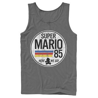 Men's Super Mario Retro Distressed Logo Tank Top