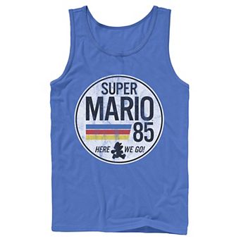 Men's Super Mario Retro Distressed Logo Tank Top