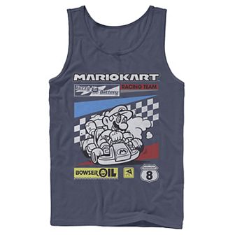 Men's Mario Kart Racing Team Poster Tank Top