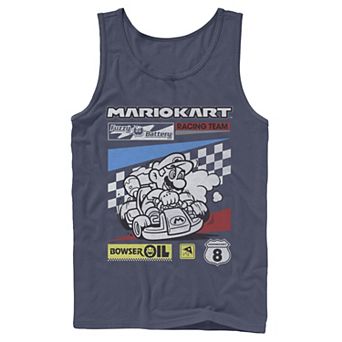 Men's Mario Kart Racing Team Poster Tank Top