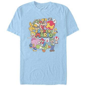 Men's Super Mario Character Spiral Tee