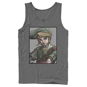 Men's Legend of Zelda Link Twilight Face Portrait Tank Top