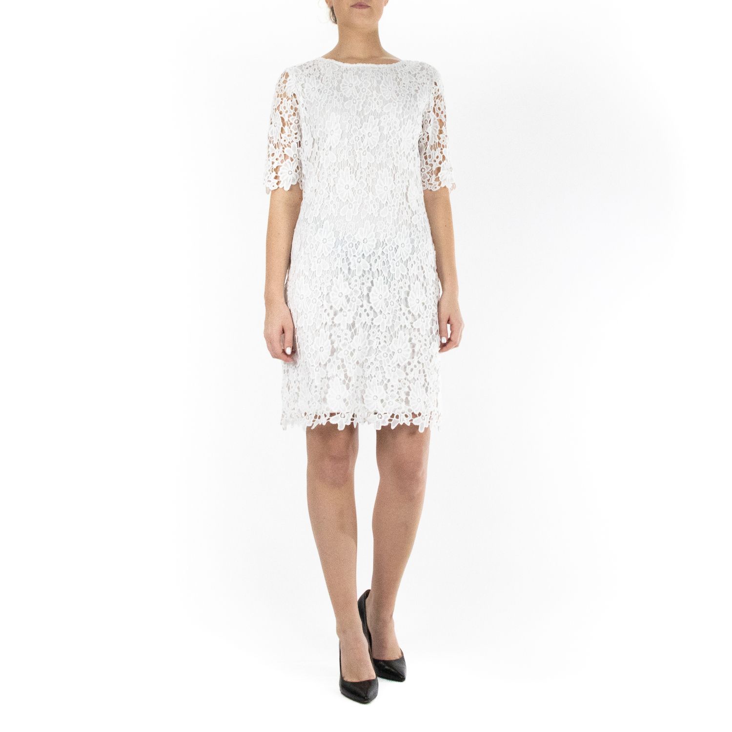 women's nina leonard floral lace sheath cocktail dress Nina Leonard Women's Lace Sheath Dress, Green, Medium