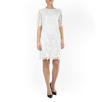 Women's Nina Leonard Floral Lace Sheath Cocktail Dress