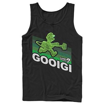 Men's Nintendo Luigi's Mansion 3 Gooigi Color Fade Logo Tank Top
