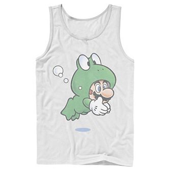 Men's Super Mario Frog Faded Portrait Tank Top