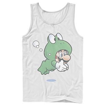 Men's Super Mario Frog Faded Portrait Tank Top