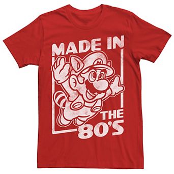 Men's Super Mario Tanooki Mario Made In The 80's Tee