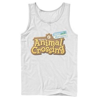Men's Animal Crossing: New Horizons Welcome Wooden Sign Logo Tank Top