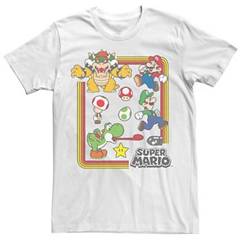 Men's Nintendo Super Mario Character Collage Graphic Tee