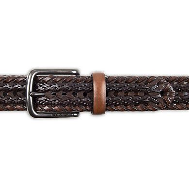 Big & Tall Columbia Fully Adjustable Braided Casual Leather Belt