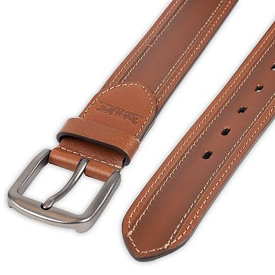 Men's Levi's® Burnished Contrast Stitch Casual Leather Belt