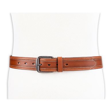 Men's Levi's® Burnished Contrast Stitch Casual Leather Belt