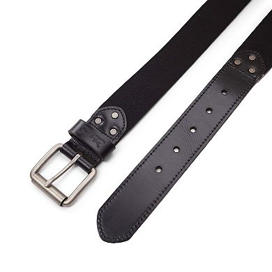 Men's Levi's® Casual Web Belt with Leather Trim