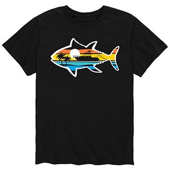 Men's Outdoor Beach Scene Fish Tee