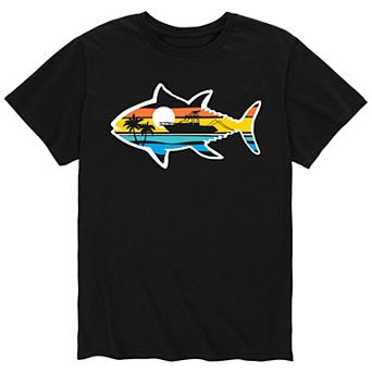 Men's Outdoor Beach Scene Fish Tee