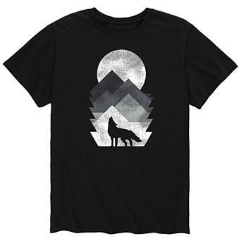 Men's Moon And Wolf Tee