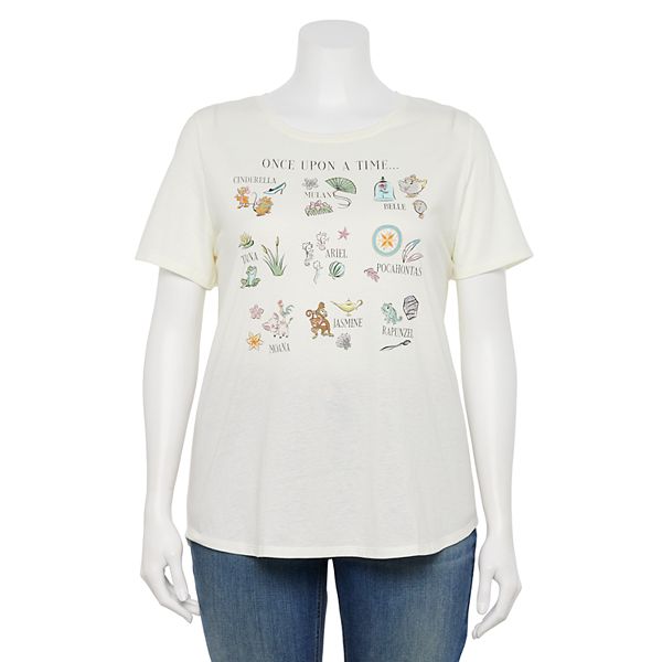 Disney Princesses Once Upon A Time Plus Size Graphic Tee