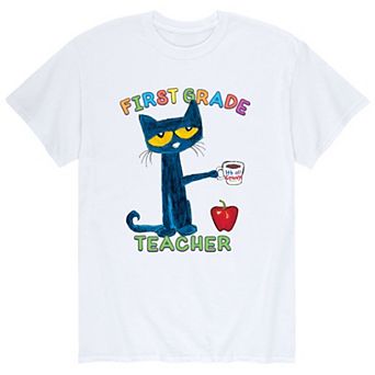 Men's Pete The Cat 1st Grade Teacher Tee