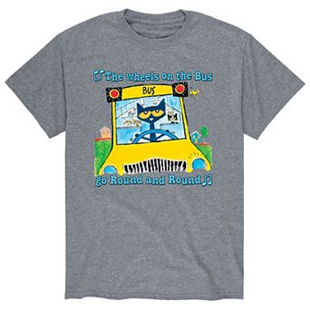 Men's Pete The Cat Wheels On Bus Tee