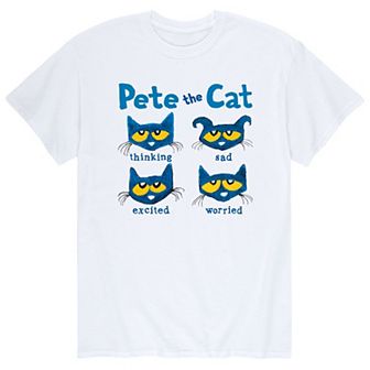 Men's Pete The Cat Many Moods Tee