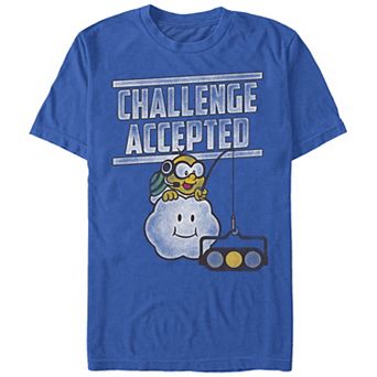 Men's Nintendo Mario Kart Challenge Accepted Text Graphic Tee