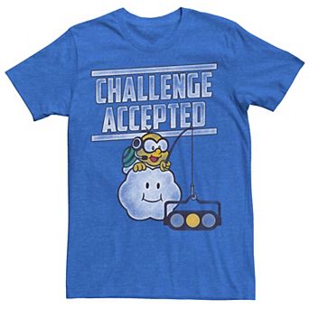 Men's Nintendo Mario Kart Challenge Accepted Text Graphic Tee