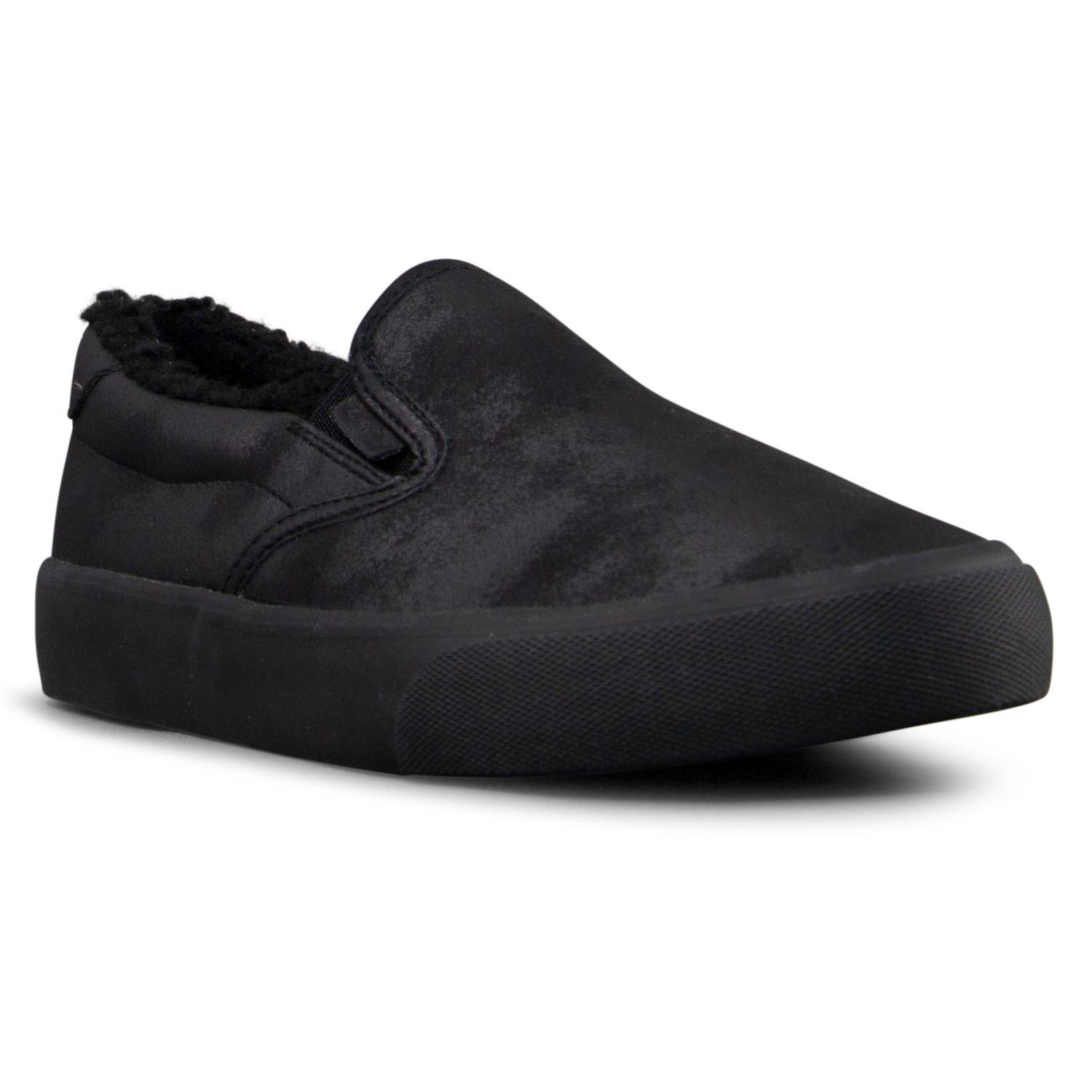 black suede lugz