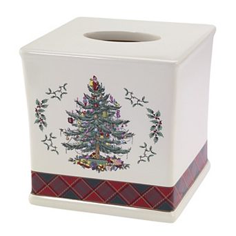 Spode Christmas Tree Tartan Tissue Cover