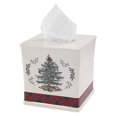 Spode Christmas Tree Tartan Tissue Cover