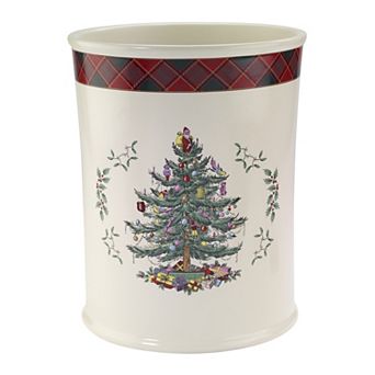 Spode Christmas Tree Tartan Wastebasket