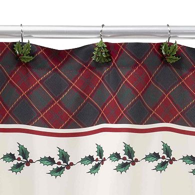 Spode Christmas Tree Tartan Shower Hooks