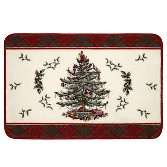 Spode Christmas Tree Tartan Rug
