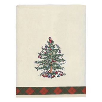 Spode Christmas Tree Tartan Bath Towel