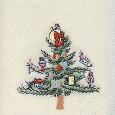Spode Christmas Tree Tartan 2-pack Fingertip Towel Set
