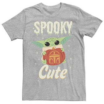 Men's Star Wars The Mandalorian The Child Spooky Cute Tee
