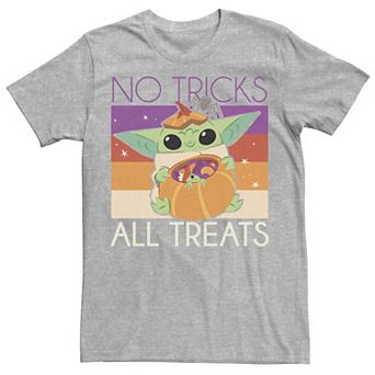 Men's Star Wars The Mandalorian The Child No Tricks All Treats Tee