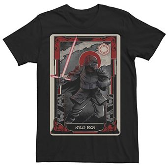 Men's Star Wars Kylo Ren Playing Card Poster Tee