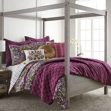 Levtex Home BH Ellora Plum Velvet Quilt or Sham