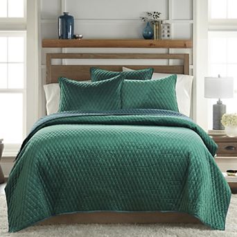 Levtex Home BH Empire Velvet Green Quilt or Sham