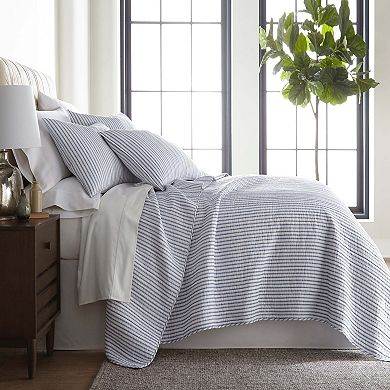 Levtex Home Tobago Stripe Blue Quilt Set with Shams