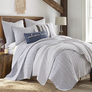 Levtex Home Tobago Stripe Blue Quilt Set with Shams